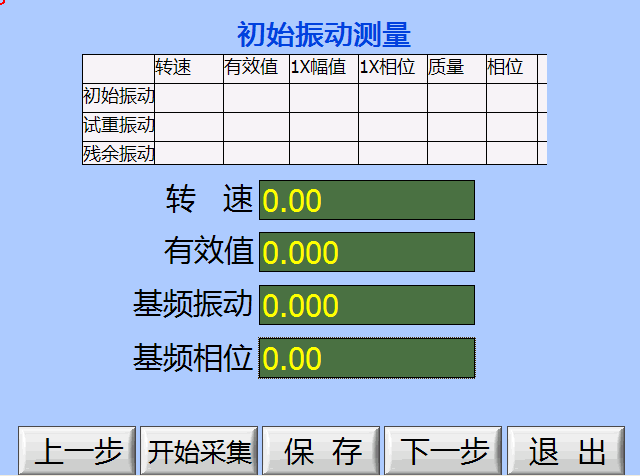 現場動平衡儀初始振動數據采集與保存